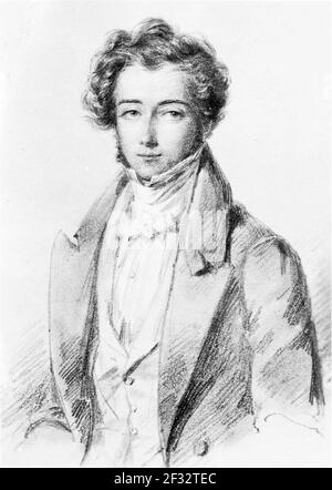 Alexis Charles Henri Clérel, comte de Tocqueville Banque D'Images