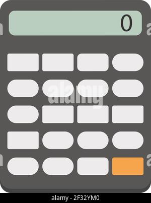 Calculatrice mathématique, illustration, vecteur sur fond blanc. Illustration de Vecteur