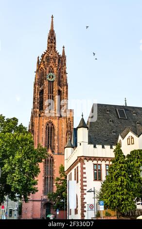 Cathédrale Saint-Bartholomée de Francfort-sur-le-main, Allemagne Banque D'Images