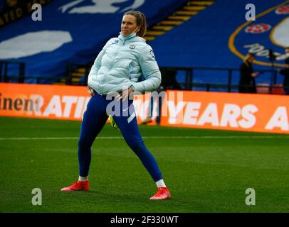 Watford, Royaume-Uni. 14 mars 2021. WATFORD, ANGLETERRE - MARS 14: Chelsea Dames Carly Telford lors de la finale de la coupe de la Ligue continentale des pneus de FA femmes entre Bristol City et Chelsea au stade de Vicarage Road, Watford, Royaume-Uni le 14 mars 2021 Credit: Action Foto Sport/Alay Live News Banque D'Images