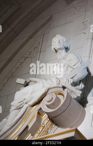 Statue située dans le musée de Bode Banque D'Images