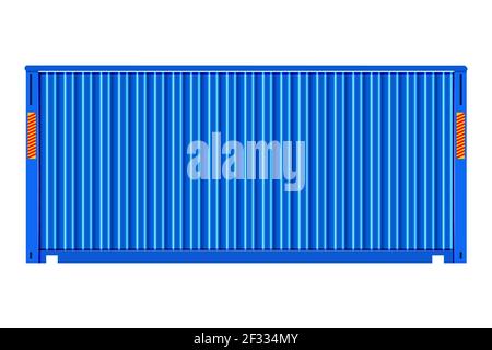 Conteneur de cargaison pour l'expédition et le transport travail isolé sur fond blanc. Conteneur d'expédition pour le stockage et le transport des marchandises. Vecteur Illustration de Vecteur