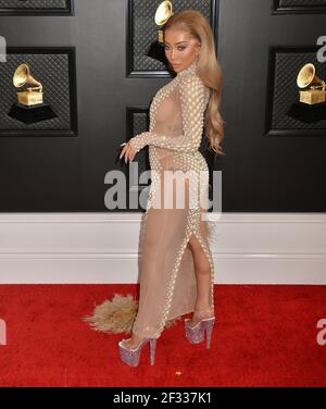 Nikita Dragun 462 participe au 62e GRAMMY Awards annuel au Staples Center le 26 janvier 2020 à Los Angeles, en Californie Banque D'Images