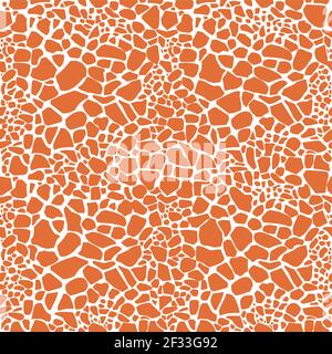Motif vectoriel sans coutures en peau de girafe Illustration de Vecteur