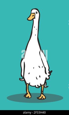 Illustration drôle de canard Illustration de Vecteur