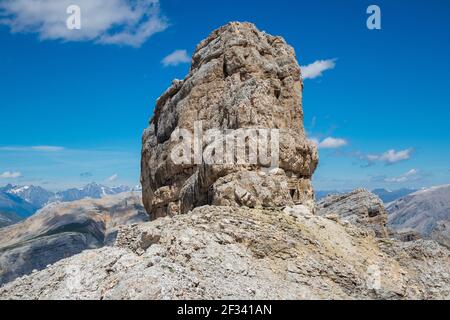 Monte Castello. Les Dolomites. Alpes italiennes. Europe. Banque D'Images
