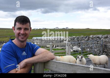 L'île de Lewis Weaver, Scott MacRury, Borve, l'île de Lewis, les îles occidentales, Écosse, Royaume-Uni Banque D'Images