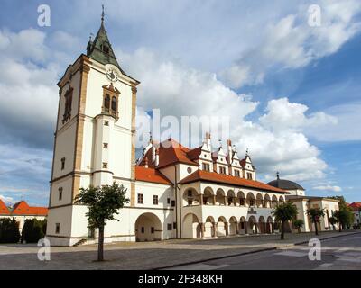 Ancien hôtel de ville de Levoca alias Levoča. Un site patrimonial classé par l'UNESCO en Slovaquie, en Europe centrale Banque D'Images