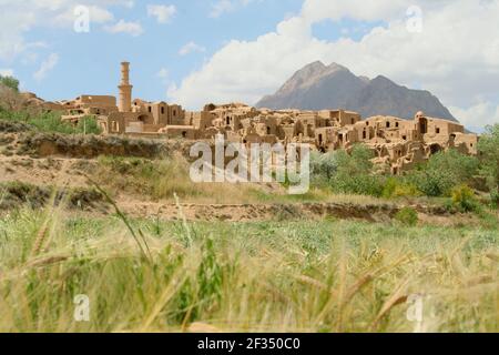 Charanak, la vue d'un ancien village en Iran Banque D'Images