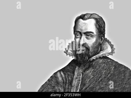 Johannes Kepler, 1571 - 1630, philosophe allemand, astronome et astrologue Banque D'Images
