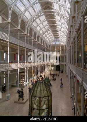 La Grande Galerie de l'ancien Musée royal fait maintenant partie Du Musée national d'Écosse, Edimbourg, Ecosse Banque D'Images