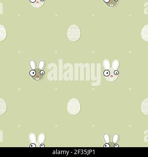 Oeufs et lapins de Pâques - fond vectoriel Illustration de Vecteur