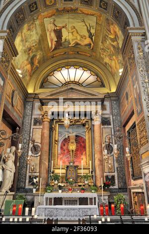 Italie, Rome, église de San Marcello al Corso, chapelle du très Saint Crucifix Banque D'Images