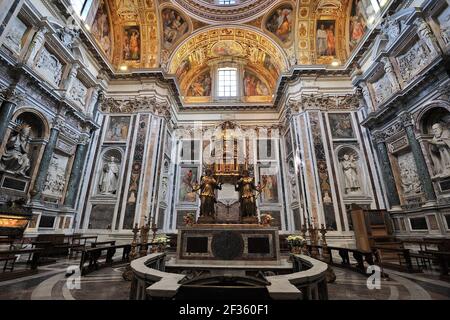 Italie, Rome, basilique Santa Maria Maggiore, Cappella Sistina, chapelle du 16e siècle Banque D'Images