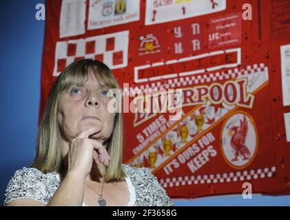 Margaret Aspinall, présidente du Groupe de soutien à la famille Hillsborough 12/10/2011 PHOTO DAVID ASHDOWN Banque D'Images