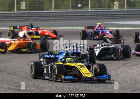 08 GHIOTTO Luca, Uni Virtuosi Racing, action pendant le championnat 2019 de Formule 2 de la FIA, Bahreïn à Sakhir du 29 au 31 mars - photo Dutch Agency/DPPI Banque D'Images