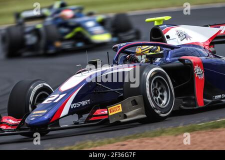 BOCCOLACCI Dorian,Trident, action pendant le championnat de Formule 2 2019 de la FIA, Angleterre du 11 au 14 juillet, à Silverstone, Grande-Bretagne - photo Diederik van der Laan / DPPI Banque D'Images