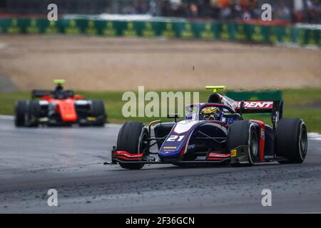 BOCCOLACCI Dorian, Trident, action pendant le championnat de Formule 2 2019 de la FIA, Angleterre du 11 au 14 juillet, à Silverstone, Grande-Bretagne - photo Diederik van der Laan / DPPI Banque D'Images