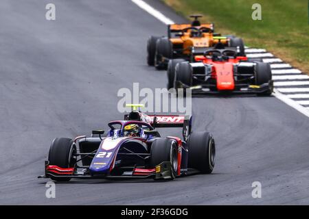 BOCCOLACCI Dorian, Trident, action pendant le championnat de Formule 2 2019 de la FIA, Angleterre du 11 au 14 juillet, à Silverstone, Grande-Bretagne - photo Diederik van der Laan / DPPI Banque D'Images