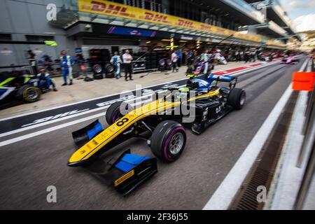 08 GHIOTTO Luca, Uni Virtuosi Racing, action pendant le championnat FIA F2 2019, Russie, à Sotchi du 27 au 29 septembre - photo Diederik van der Laan / photo néerlandaise / DPPI Banque D'Images