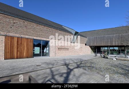 Wandlitz, Allemagne. 08 mars 2021. Le centre du parc naturel et le musée agricole avec le « panorama de Barnim » sont toujours fermés en raison des exigences de Corona. Credit: Soeren Stache/dpa-Zentralbild/ZB/dpa/Alay Live News Banque D'Images