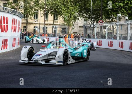 08 DILLMAN Tom (fra), Nio Sport 004 équipe Nio Formule E, action pendant le championnat de Formule E 2019, à Paris, France du 25 au 27 avril - photo Marc de Mattia / DPPI Banque D'Images