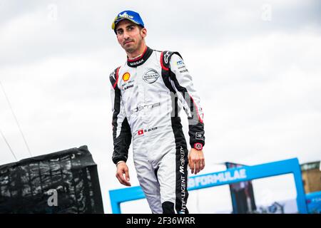 BUEMI Sebastien (che), Nissan IM01 team Nissan e-dams, podium lors du championnat de Formule E 2019, à Berlin, Allemagne, du 23 au 25 mai - photo Germain Hazard / DPPI Banque D'Images