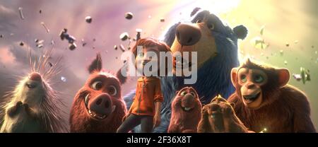 STEVE,GRETA,JUNE,BOOMER,GUS,COOPER,CACAHUÈTE, WONDER PARK, 2019, ©PARAMOUNT ANIMATION