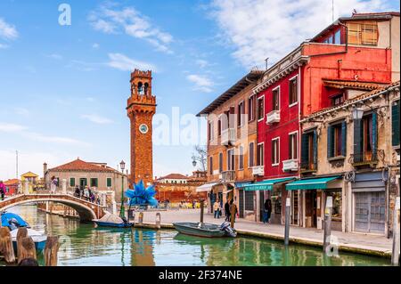 Cometa di vetro à Murano à Venise en Vénétie, Italie Banque D'Images