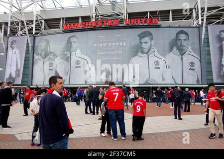 Old Trafford, Manchester, Angleterre, Royaume-Uni Banque D'Images