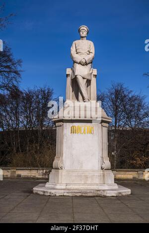 Statue et mémorial de Moltke à Berlin Banque D'Images