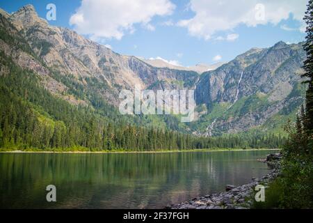 Une vue magnifique sur les montagnes au parc national des Glaciers Banque D'Images