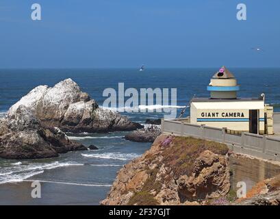 Camera Obscura à Cliff House et Seal Rocks, à San Francisco, en Californie Banque D'Images