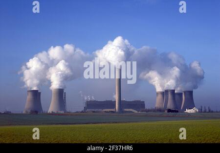 Centrale à charbon West Burton, West Burton, Notinghamshire, Angleterre, Royaume-Uni Banque D'Images