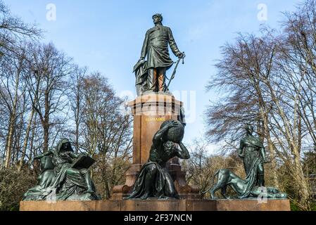 Statue de Bismarck et mémorial à Berlin Allemagne Banque D'Images