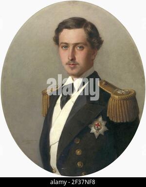 Prince Alfred (1844-1900), plus tard duc d'Édimbourg. Banque D'Images