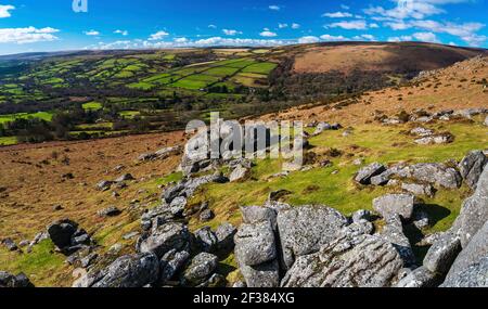 Haytor Rocks, Dartmoor Park, Devon, Angleterre Banque D'Images