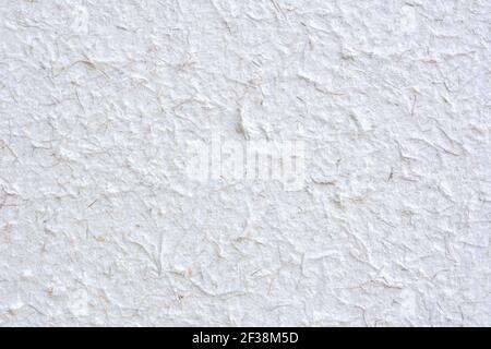 Texture de papier mûrier blanc rugueux pour l'arrière-plan Banque D'Images