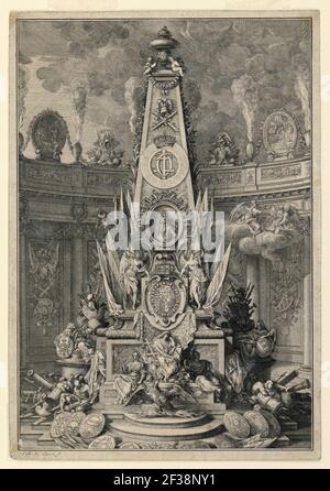 Print, A Tomb Monument of Charles IV de Lorraine, 1664 Banque D'Images