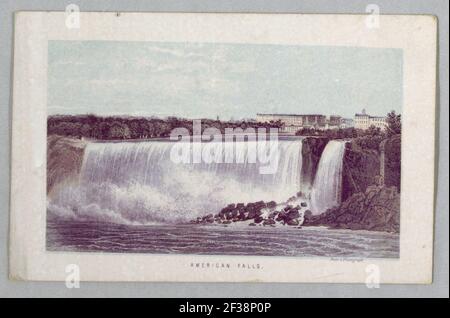 Print, American Falls from the Falls of Niagara- être un guide complet, ca. 1857 Banque D'Images