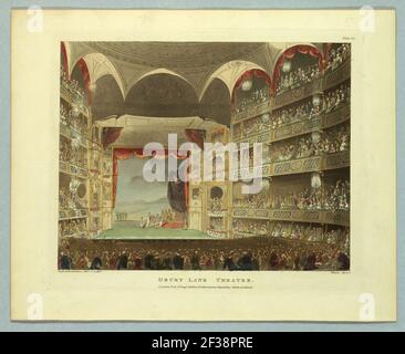 Print, Drury Lane Theatre de Ackermann's Repository, 1808 Banque D'Images