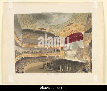 Print, Royal Circus du Repository d'Ackermann, 1809 Banque D'Images