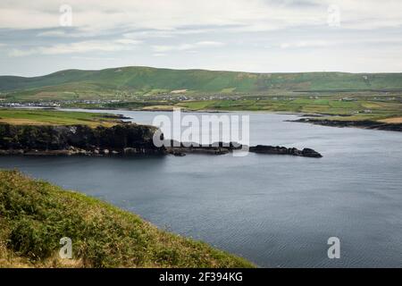 L'île de Valentia (en gaélique Dairbhre), à l'ouest de l'Irlande. Iveragh (comté de Kerry). Situé à pont de Portmagee. Ferry Sewen Banque D'Images