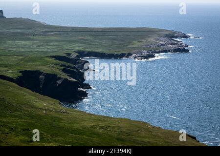 L'île de Valentia (en gaélique Dairbhre), à l'ouest de l'Irlande. Iveragh (comté de Kerry). Situé à pont de Portmagee. Ferry Sewen Banque D'Images