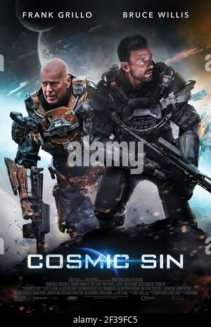 BRUCE WILLIS et FRANK GRILLO dans COSMIC SIN (2021), dirigé par EDWARD DRAKE. Crédit : 308 ENT / Album Banque D'Images