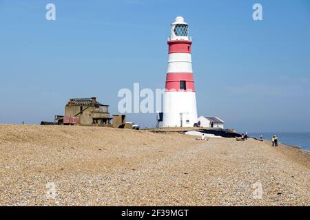 Orfordness Lighthouse, Orford Ness, Suffolk, Angleterre, Royaume-Uni Banque D'Images