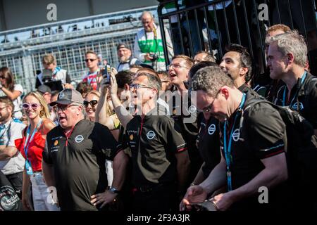 Nissan IM01 équipe Nissan e-digues, portrait podium pendant le championnat de Formule E 2019, à New-York, Etats-Unis, du 12 au 14 juillet - photo Germain Hazard / DPPI Banque D'Images