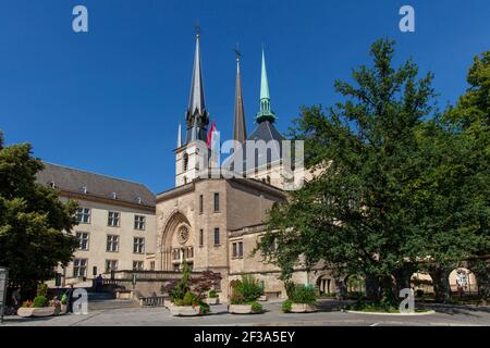 Luxembourg : Cathédrale notre-Dame de Luxembourg Banque D'Images