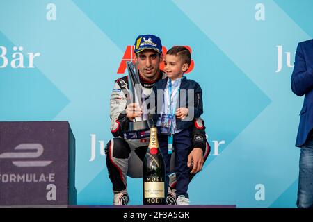 BUEMI Sebastien (che), Nissan IM01 team Nissan e-dams, podium lors du championnat de Formule E 2019, à Berne, Suisse du 20 au 22 juin - photo Clément Luck / DPPI Banque D'Images