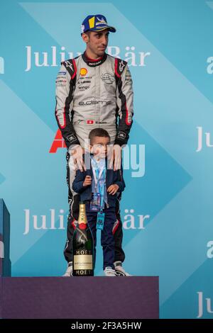 BUEMI Sebastien (che), Nissan IM01 team Nissan e-dams, podium lors du championnat de Formule E 2019, à Berne, Suisse du 20 au 22 juin - photo Clément Luck / DPPI Banque D'Images